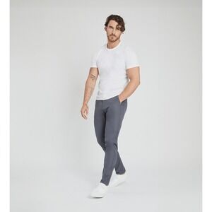 Marcus Pierce Renegade Tech Pants 32 Gray Slim Fit Stretch Casual Office City